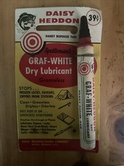 Daisy Heddon Graf-White Dry Lubricant Original Packaging Handy Dispenser Tube