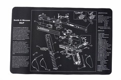 Gun Cleaning Mat for Smith & Wesson M&P Breakdown Schematics Parts Diagram