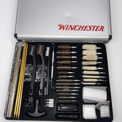 Winchester gun cleaning kit in briefcase style carrier 62 piece USED