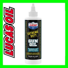 LUCAS Extreme Duty Gun Oil 8oz Lubes,Protects against Rust & Corrosion all metal