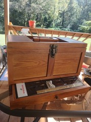 DAC GUN CLEANING STATION 15.75″ X 7.5″ X 10″ Composite Wood Cabinet W/Accessori