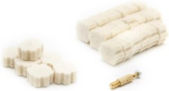 50 Pack.223/5.56 Wool Star Chamber Cleaning Pads or Attachment with Brass NEW