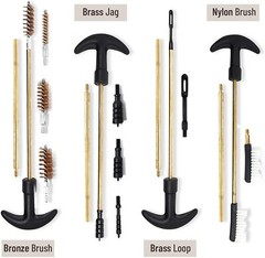 Universal Handgun Cleaning Kit -PH | Zippered Case | Bore Brush Jag Pick Cleanin