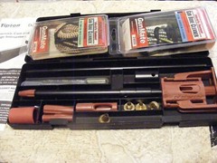 Tipton Deluxe Bore Guide Kit # 777-999 & 2 Gun Mate Bore Snakes, 20 Gauge & .270
