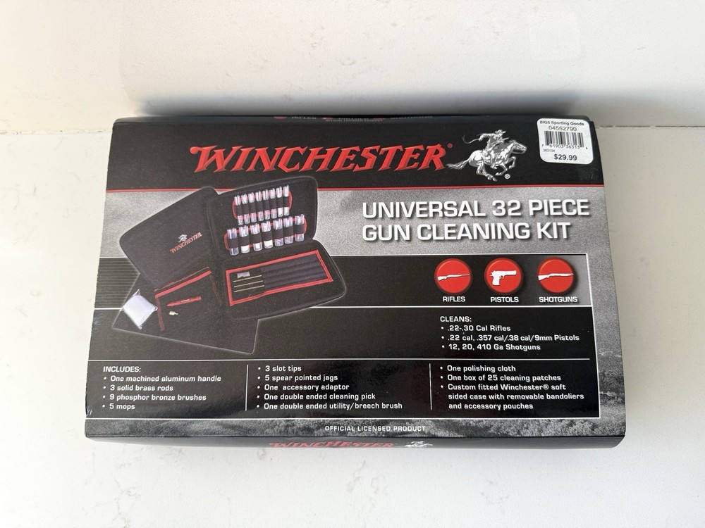 NEW Winchester 32 Piece Universal Gun Care Kit w/ Custom Soft Sided Case