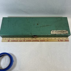 Vintage Challenger Gun Cleaning Case, Sears Oil, Patches, Grease, Bores, Brushes