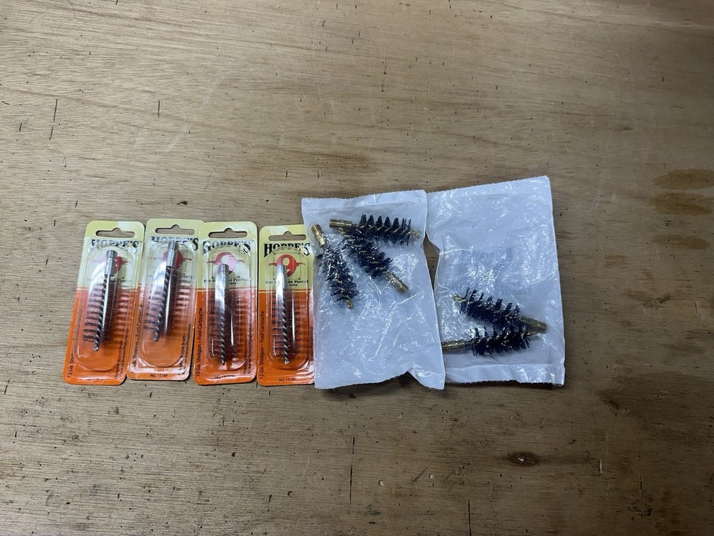 Hoppe’s/Brownells Bore Cleaning Brushes (12ga/10ga) (nylon/bronze)