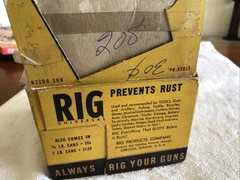 1949 RIG, RUST INHIBITING GREASE, 7 OINTMENT TUBES IN ORIGINAL DISPLAY BOX