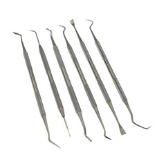 Gun Cleaning Brush & Pick Kit-Double Ended Brass Copper Nylon Steel Brush & Meta
