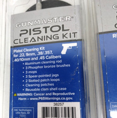 Gun Cleaning Kits: Set of 3 GUNMASTER Pistol, Rifle, Shotgun Aluminum/Bronze NEW