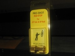 NOS-PRO-SHOT BRASS ROD STOP FOR .27 CAL. & UP ROD