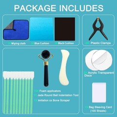 Trading Card Cleaning Kit Sports Card Care Accessory Pack with Acrylic Discs and