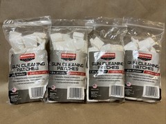 4 Opened Birchwood Casey 11/8″ Gun Cleaning Patches For .22-.25 Cal NOB