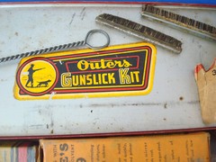 Antique Vintage Outers Gunslick Rifle Gun Cleaning Kit Outers VINTAGE