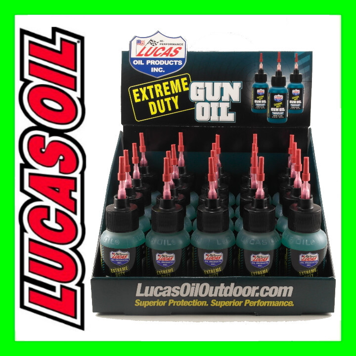 20 – LUCAS 1oz Bottles (1 CASE) Extreme Duty Gun Oil Needle Oiler Protects Metal