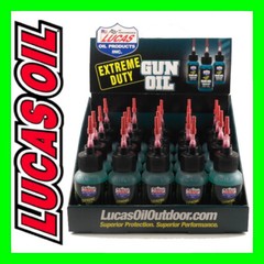 20 – LUCAS 1oz Bottles (1 CASE) Extreme Duty Gun Oil Needle Oiler Protects Metal