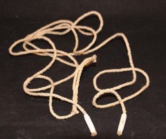 VINTAGE MILITARY LOT OF 2 MAUSER RIFLE PULL THROUGH BORE CLEANING ROPE & WEIGHT