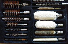 Gunmaster Universal Gun Cleaning Kit Model UGC 76W Wooden Box Brush Swab Rod