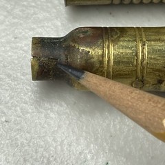 Vintage Wood & Brass 3 Piece Shotgun Cleaning Rod With Brush Tip