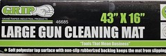 Large Gun Cleaning Mat – 43in x 16in – Eagle with American Flag