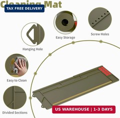 Large Gun Cleaning Mat for Rifle Shotgun Pistol, Magnetic Cleaning Pad for All G
