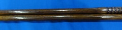VINTAGE SHOTGUN WOOD CLEANING RODS (4 TOTAL) BRASS CONNECTORS AND ACCESSORIES