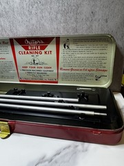 Vintage Outers Gunslick Rifle Cleaning Kit No. 477 .30 Cal Metal Case USA
