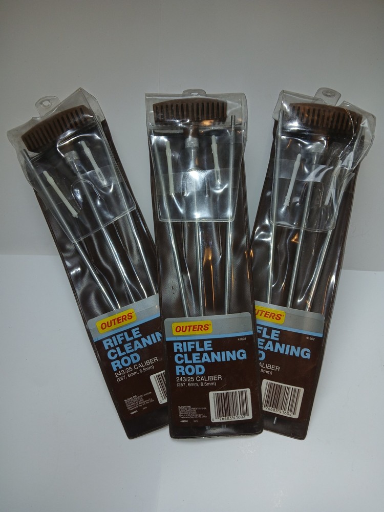 Lot Of 3 Rifle Cleaning Rods 243/25 Caliber