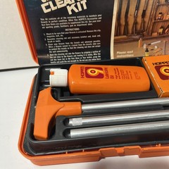 HOPPE’S NO. 9 Vintage Gun Cleaning Kit w/Storage Box Accessories Oil Solvent OEM