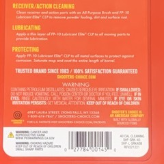 .40 Cal 10mm Pistol Gun Cleaning Kit Aluminum Rod Brushes And Fp 10 Lubricant