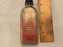 J. C. HIGGINS Nitro Powder Solvent Vintage Empty Bottle