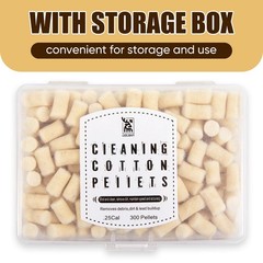 300 Count Cleaning Pellets Cotton Wool Felt for .22 .177 .25 Caliber – Storage B