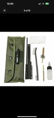 10 Piece .22 22LR .223 556 Rifle Gun Cleaning Kit Nylon Brush Cleaner with Pouch