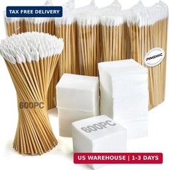 PINGMIC 1200/800/600PCS Gun Cleaning Kit – Gun Cleaning Patches and Swabs, 6-inc