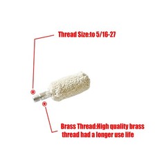 12 Gauge Bore Mop Cleaning Brushes for 12ga Shotgun Cleaning (6 Pieces)