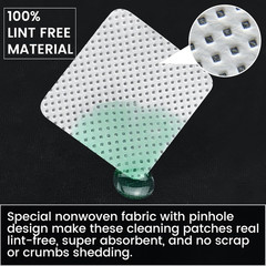 Gun Cleaning Supplies, 2″ Lint Free Patches, Highly Absorbent Square Cloth, Fit