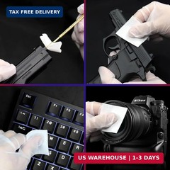 Universal Gun Cleaning Supplies -All in One Gun CLP Oil+ Lint Free Gun Cleaning