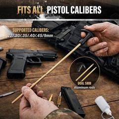 Comprehensive .22 to .45 Cal Gun Cleaning Kit – High-Quality Brass Components