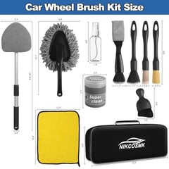 Windshield Cleaner Tool, 14Pcs Car Cleaning Kit – Car Interior Detailing Kit