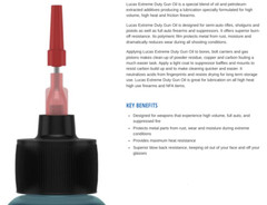 LUCAS EXTREME Duty Gun Care 4oz CLP 1oz Grease Tube 1oz Needle Oiler VALUE KIT