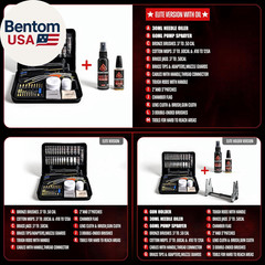 Universal Gun Cleaning Kit for Handgun Shotgun & Pistol,Elite Gun Cleaning Set w