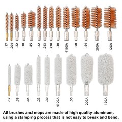 Upgrade Brass Universal Cleaning Kit for Rifles, Pistols,Handguns, Shotguns, …
