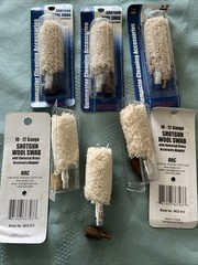 Lot 8 Shotgun Wool Cleaning Swab Brushes for 10 – 12 Ga Shotgun DAC