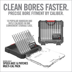 Bore-Max Speed Jags & Patches Multi-Cal Pack – Set of 10 Jags for .22-.243Cal 6M