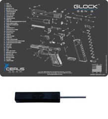 For GEN 3 GLOCK BENCH MAT & Ghost Tool 17 19 20 21 22 23 26 27 34 35 36 Kit