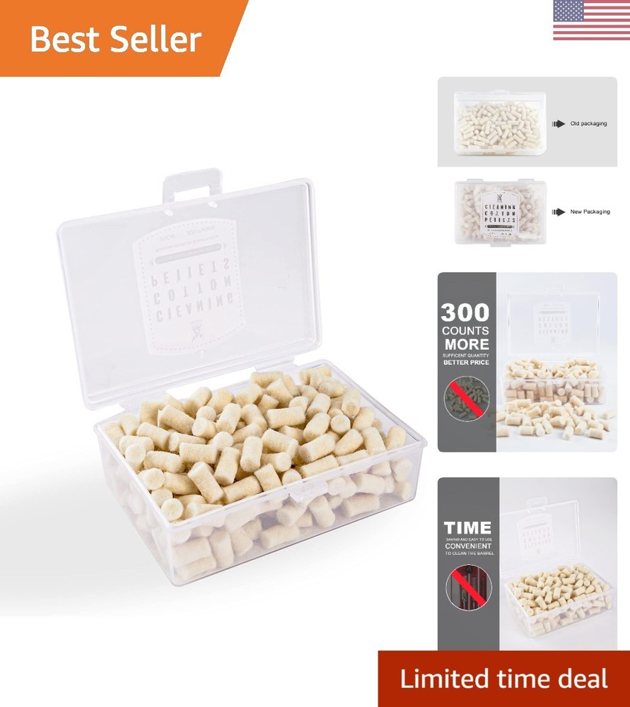 Efficient .177 Caliber Cleaning Pellets – 300 Count in Compact Storage Box