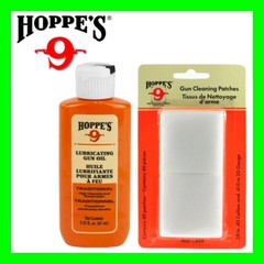Hoppe’s #9 Lubricating Gun Oil Rust preventative & Bore Cleaning Patches 40ct