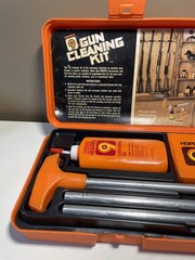 Vintage Hoppe’s Gun Cleaning Kit – ORIGINAL ALL Everything Included Orange
