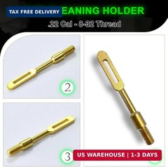 Solid Brass Gun Patch Holder Shotgun Cleaning Kit 12 Gauge Cloth Slotted Tip for