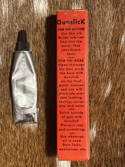 Vintage Outers Gunslick Lead Gun Grease Tube in Box ~ Sportsman Gun & Reel Lube